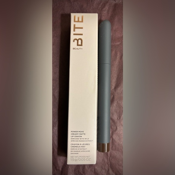 Bite Beauty-Power Move-Creamy Matte-Lip Crayon-Midnight Rye-NWB - Picture 2 of 8